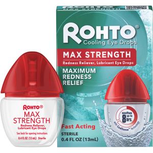 Rohto Cooling Eye Drops Max Strenght - Oogdruppels Tegen Rode Ogen, Droge Ogen & Brandende Ogen! (13ML)