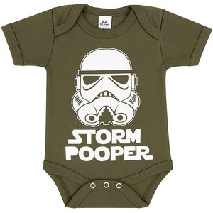 Romper | Storm Pooper | Maat 62 | LTM Baby | Army Green | Groen | Baby | Kraamcadeau