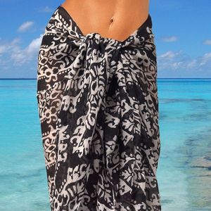 Happy Pareo Ikat Black - zwarte sarong omslagdoek