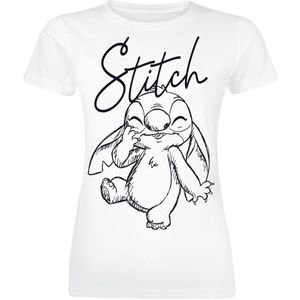 Lilo & Stitch Stitch - Sketchy Surprise Dames T-shirt - wit - L