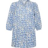 Kaffe - Kaffe Curve - Tuniek - Blauw/wit - Dierprint - Casual Pasvorm