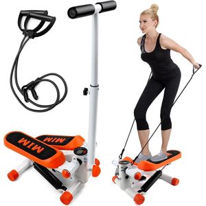 Stille Fitness Stepper met LED Display - 450LB Capaciteit en Hydraulische Anti-Slip Technologie voor Thuis Workout