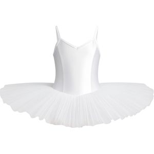 Dancer Dancewear® Tutu ballet kind wit - Balletpak met tutu - ""Pavlova"" - Maat 92 | 3 jaar