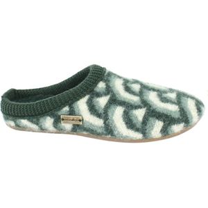 Haflinger Everest Cascade Pantoffels kleur Kiwi - Maat 38 - 100% wolvilt