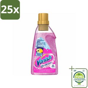 25 x Vanish - Vlekverwijderaar - Oxi Action Wasbooster Gel - Voor Gekleurde Was - 750 ml - Grootverpakking - Vlekkenverwijderaar - Wasbooster - Gekleurde Was - Wasmiddel - Wasgel