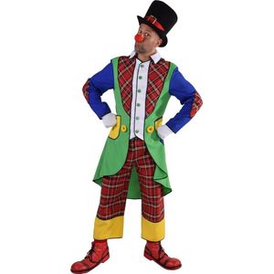 Magic By Freddy's - Clown & Nar Kostuum - Pipo De Clown Circus Artiest - Man - Multicolor - Large - Carnavalskleding - Verkleedkleding