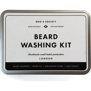 Men's society Beard Washing Kit - Baard Verzorging Set - Baardverzorging - Gezichtsreiniging - Geschenkset - Reisset