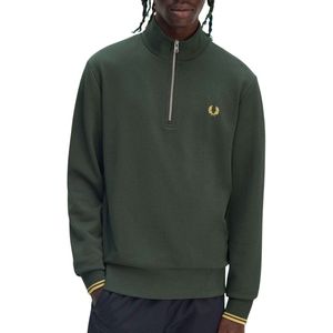 Sweater - Donkergroen - Katoen 79% - Polyester 21%