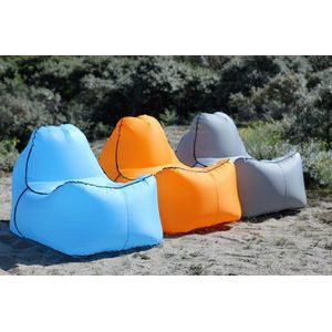Air Lounger-Chair-Grijs-Luchtstoel-Relaxstoel-Campingstoel-Strandstoel