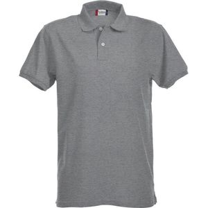 Clique Stretch Premium Polo 028240 - Grijs-melange - M