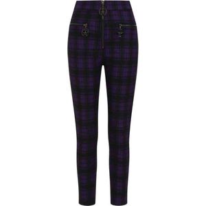 Banned - DAMIEN Skinny fit broek - L - Paars