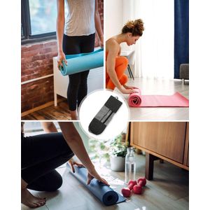 Yoga Mat Net Bag - Thickened Oxford Fabric with Drawstring - Practical Mesh Storage Bag for Yoga Mat (1 Piece Black)