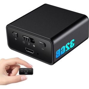 32 GB Magnetische Voice Recorder voor Lezingen en Vergaderingen - 1200 mAh Lange Uur Audio Sound Recorder - 185 Hrs Continue Opname - Klein Luisteropnameapparaat Afluisterapparatuur