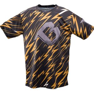 Booster Kids Dry Fit T-Shirt Combat Series 1 Zwart Goud - Kids - 10 Jaar