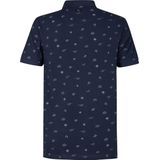 Petrol Industries - Heren All-over Print Polo Outer Banks - Blauw - Maat S