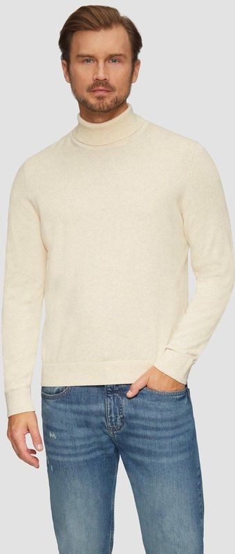 Trui - Knitwear - Mélange - Col - Lange Mouw