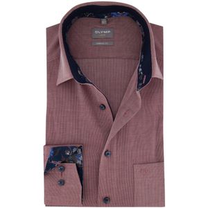 OLYMP - Luxor - Overhemd - Bordeauxrood - Comfort Fit