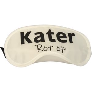 TWOA-Slaapmasker-Grappige tekst- Wit polyester- KATER rot op