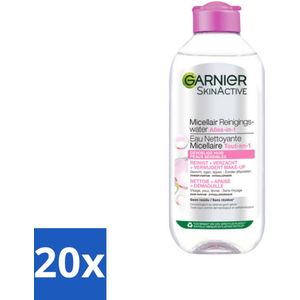 Garnier - SkinActive - Micellair Reinigingswater - Gevoelige Huid - Milde Reiniging & Make-Up Remover - 400 ml - Bulkverpakking - 20 stuks