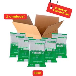 Omdoos Swash Bathing Gloves 5-pack (60 verpakkingen!) - Voordeelverpakking