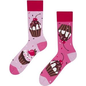 Good Mood Sokken - Roze Cupcakes - Maat 35-38