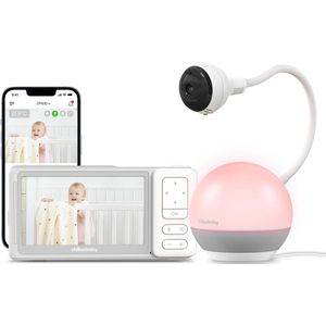 Chillax - Smart Giraffe - Babyfoon - 5-inch 1080p HD Camera Wi-Fi Babyfoon met Slaaptrainer & Mood Light - Toegankelijk via app op telefoon