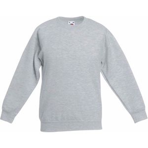 Lichtgrijze katoenmix sweater voor jongens 170/176