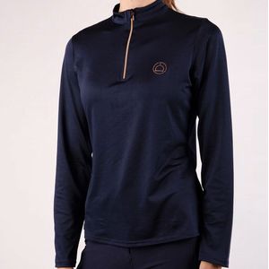 Montar Longsleeve Polo Everly Crystal navy