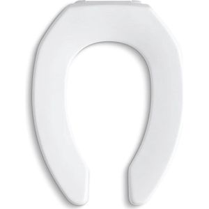 Standaard Verlengde Toiletbril - Wit - Verlengd Lustra-model