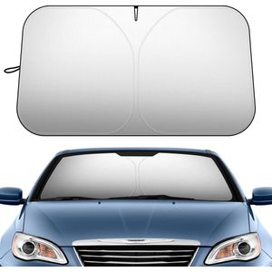 Zonnescherm voor de auto, 140 x 80 cm, voorruitafdekking, opvouwbare voorruit voor de meeste auto's