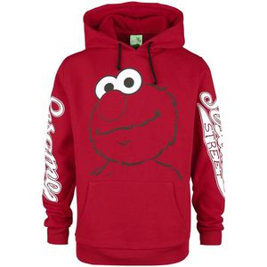Sesame Street - Elmo - Heren Trui met Capuchon - Rood