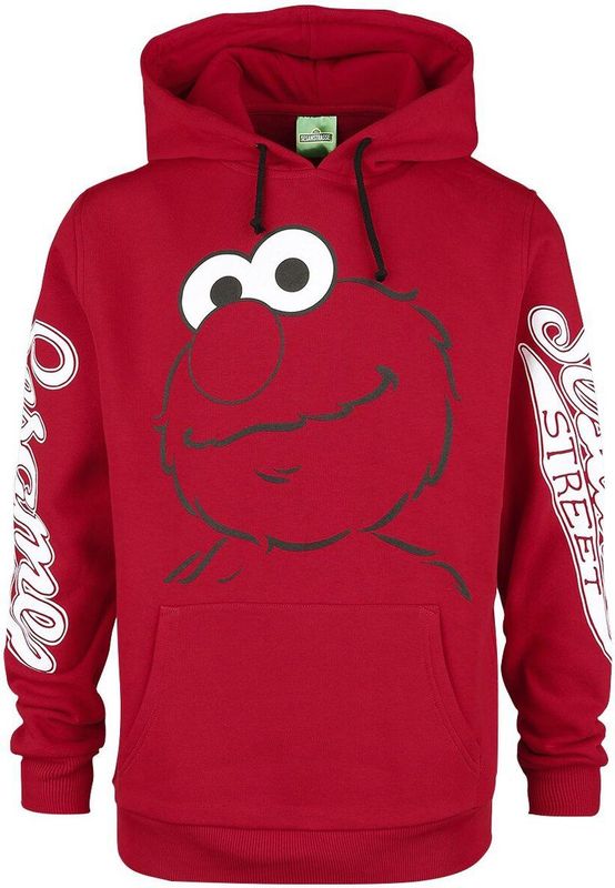 Sesame Street - Elmo - Heren Trui met Capuchon - Rood