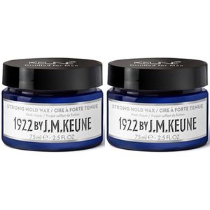 Keune 1922 By JM Strong Hold Wax - 2x75ml