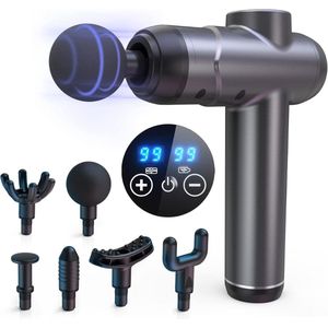 Zavira® Massage gun - Pistool - Theragun - 1800 mAh - Grijs