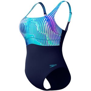 Speedo dames eco contour eclipse shaping badpak blauw