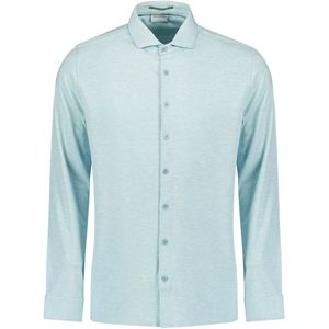 Overhemd - Stretch - Blauw - Katoen