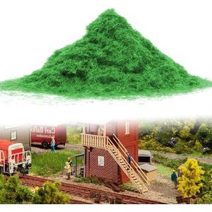 Kunstmosgrasplant voor modelspoorwegen - Statisch graspoeder 30 g/zak - Zeer mooi groen