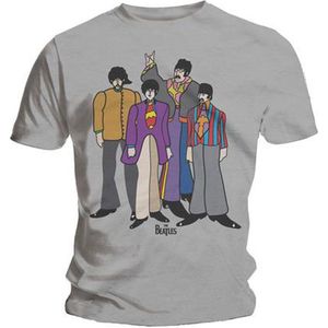 The Beatles - Yellow Submarine Heren T-shirt - XS - Grijs