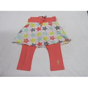 rumbl , rok +legging , wit , orange ,  6 / 7 jaar  -  116 / 122