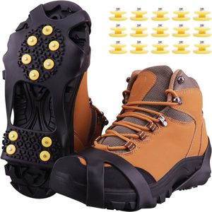Anti Slip Sneeuwzolen – Gripzooltjes – Sneeuwzolen voor Schoenen – 10 Spikes – Universeel – Maat 36-40 – Zwart