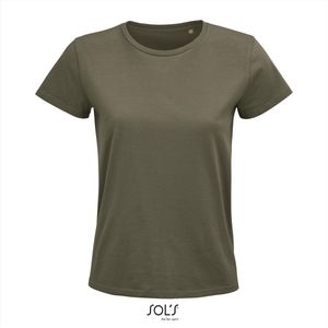 SOL'S - Women´s Pioneer - T-shirt - Khaki - 100% Biologisch Katoen