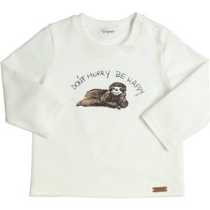 Gymp - Longsleeve Aerodoux Don't Hurry Be Happy - Off White - maat 80