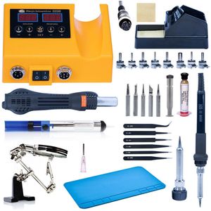 Soldeerstation – Soldeerbout – Soldeerset – Elektronicasoldeer – Hete Lucht – 660W Vermogen – Instelbare Temperatuur 100-500°C