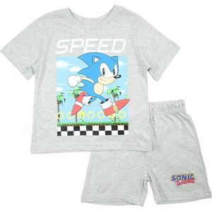 Sonic the Hedgehog shortama/pyjama speed katoen grijs maat 104