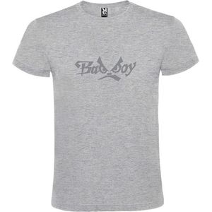 Grijs  T shirt met  ""Bad Boys"" print Zilver size XXL