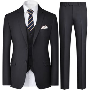 Allthemen Modieus Stedelijk Driedelig Pak - Twee Knoppen - 3XL