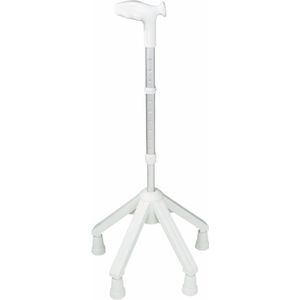 Rebotec Vierpoot Wandelstok Rechts Grijs