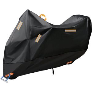Motorhoes Waterdichte 300D Verdikt Moto Zeildoek Buiten - Beste Motorfiets Stofkap Water Stof Regen Wind - Motoren Scooters Bromfietsen - Winddichte Gespen - Maat 265x105x125cm XXXL Motorhoes