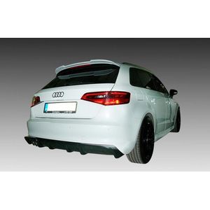 Motordrome Achterbumperskirt (Diffuser) passend voor Audi A3 8V Sportback 2012- (Uitlaatuitsparing links) (ABS)