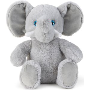 Heppy Planet 100% recycled Olifant licht grijs - 25 cm - 10